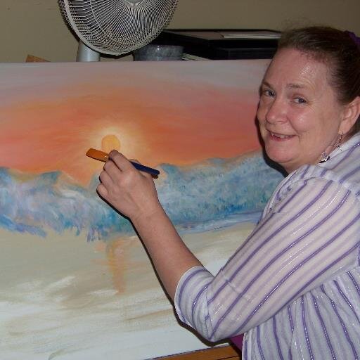 Canadian Artist Frieda Linke from Stayner, ON owner of Linke's Local Arts Gallery & Art Supply https://t.co/r45xjeFTRP