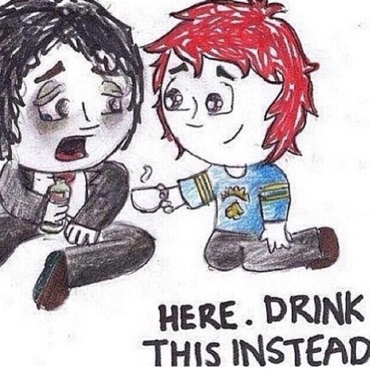 You'll never be cool, so stop trying | Once I wrote a gay frerard fanfic for a school project and got an A