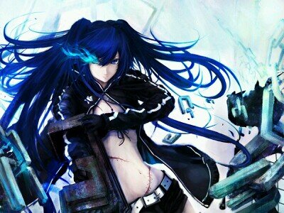 I am Black Rock Shooter..... All alone in this world of darkness... fighting so hard to survive