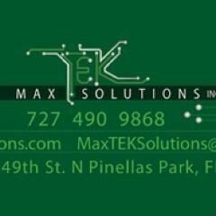 maxteksolutions's profile picture. Fast, professional computer repairs in Pinellas Park, FL. 10% OFF for students and senior citizens. Free diagnostic and estimate.