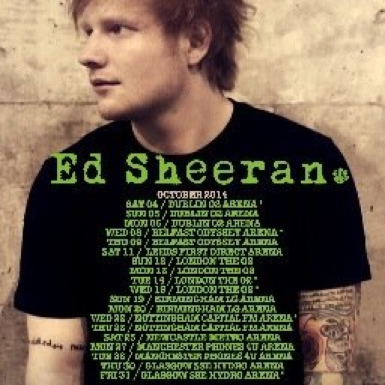 Hi this is the official ed sheeran FAN page to support Ed sheeran!
so much LOVE for the fans and @edsheeran #sheerios!!!:-)
