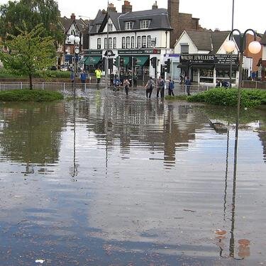 I'm an underpass. I'm also a pond.