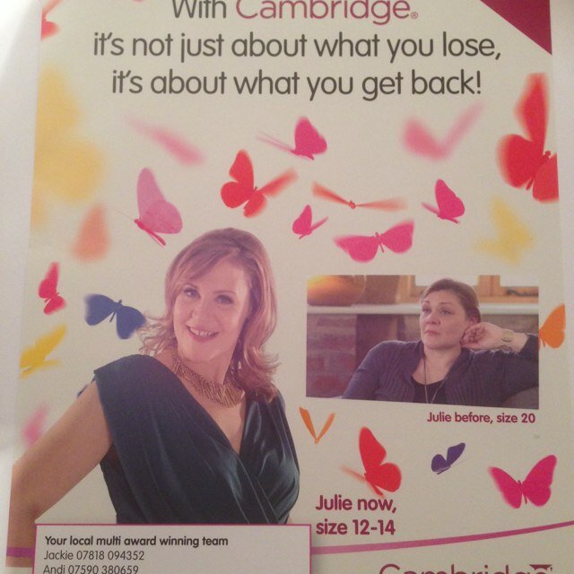 Multi Award Winning Independant Cambridge Weight Plan Consultant Bristol and Wiltshire