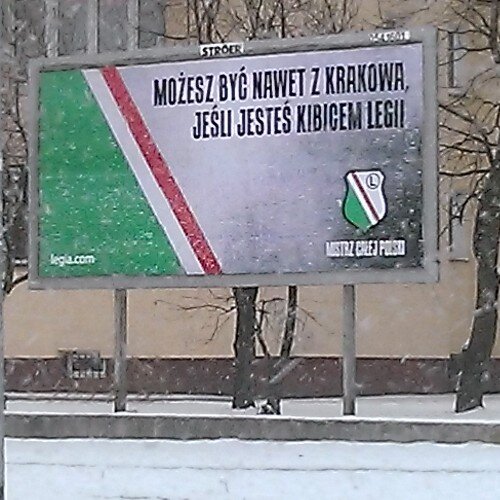 Warszawska Legia! To wszystko. Teraz według mojego rodaka z Żoliborza, gorszy sort i współpracownik gestapo.