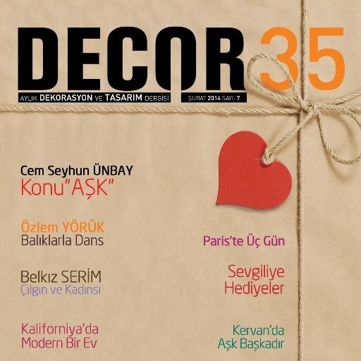 Dekorasyon,tasarım, mimari ve sanat içerikli  aylık yayımlanan  e-dergi