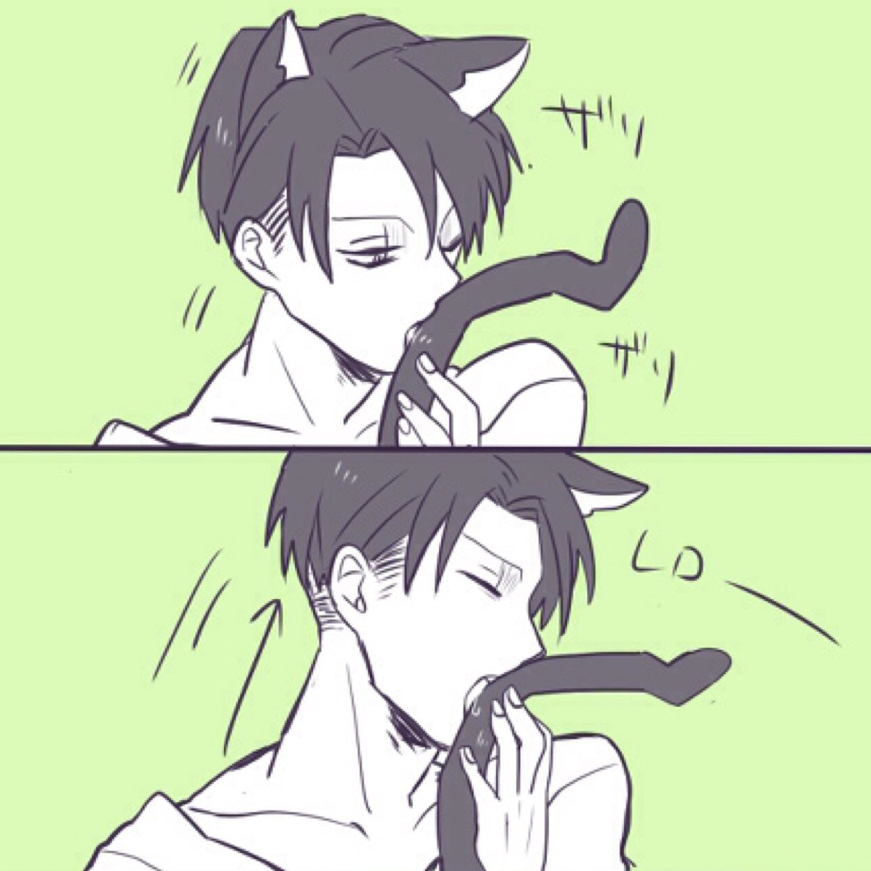 Nyan~ I'm Levi. Cat-Human hybrid. Don't hurt me. I'll hurt you. Adopted @Child__Erwin . Rich Vice President. Got a problem? ||Single, Male, Mature RP|| Daffy