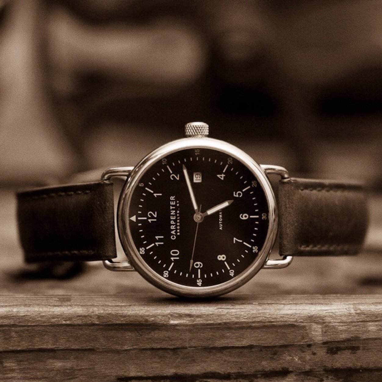 A BROOKLYN DESIGNED, AUTOMATIC WRIST WATCH CHARACTERIZED BY WWII AVIATOR HERITAGE & DEDICATED TO UTILITARIANISM.