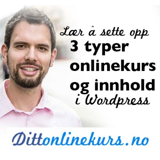 Lær å sette opp onlinekurs i Wordpress