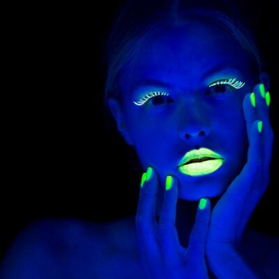 Mascara Fluo, Maquillage Fluorescent - Couleur de Nuit