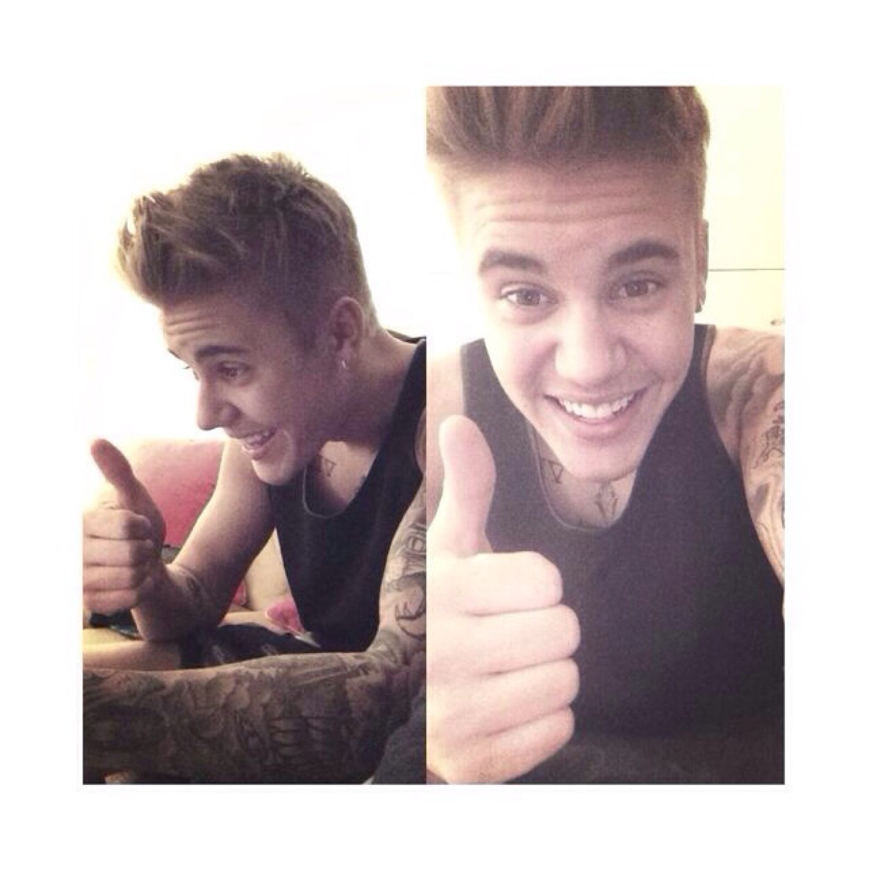 FOLLOW @Biebsglassdoors Not This Account Plus She Loves You ♡