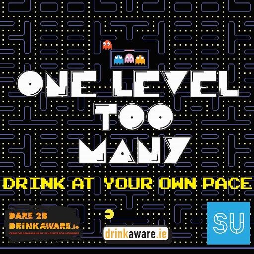 oneleveltoomany's profile picture. We are teaming up with your favourite gaming characters to promote responsible drinking. We want students and young people to drink at their own pace!