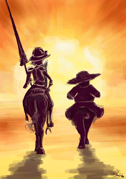 Desfaciendo entuertos... Enamorado de Dulcenea hasta la locura... Mis molinos, mis palabras alocadas. Cada uno es artífice de su propia ventura.