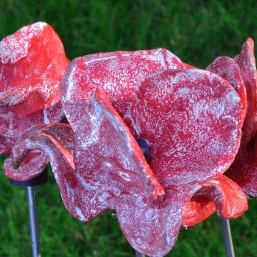 Blood swept lands and seas of red. An installation of ceramic poppies to commemorate the fallen of the first world war.