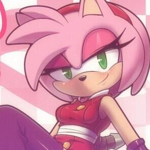 Amy Rose, member of Sonic's team. She's constantly infatuated with him and does her best to keep up with him. |SonicBoomRP|
