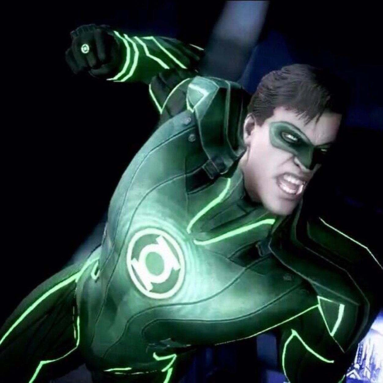 Real name is Hal Jordan. Green Lantern. Was a pilot at Ferris Airfield. Lost my dad in a plane crash. Got a ring, now I protect 2814. Member of JLA.