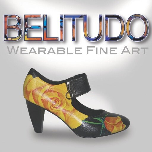 Wearable Fine Art - unique hand painted shoes