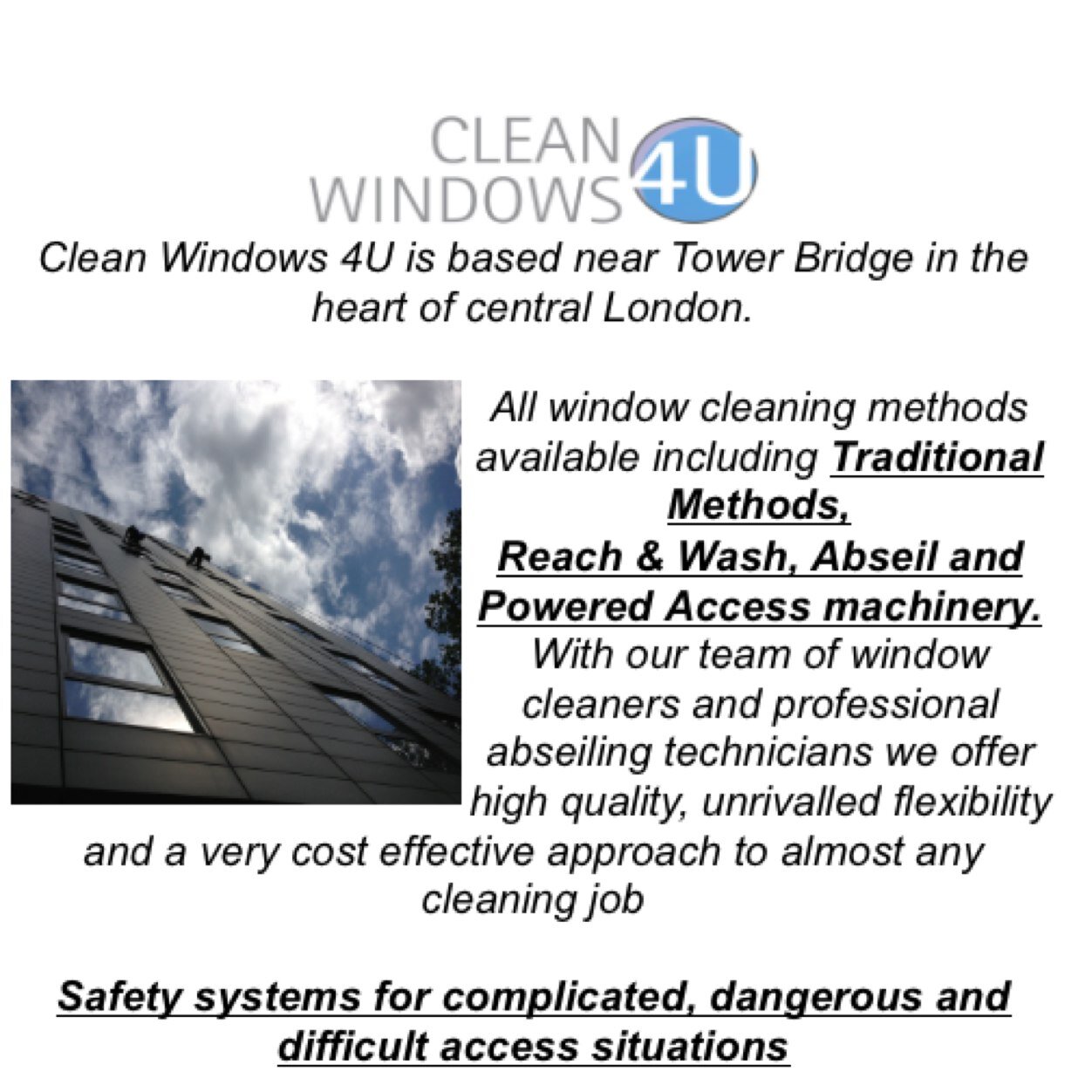 cleanwindows4u's profile picture. 