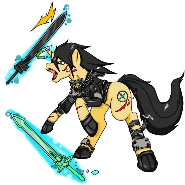 Hey I'm Kazuto Kirigaya or Kirito on The Seed. In love with @mlp_Asuna and our Daughter is @mlp_Yui (SAO/MLP) (#HeavyRP) #TwitterPonies