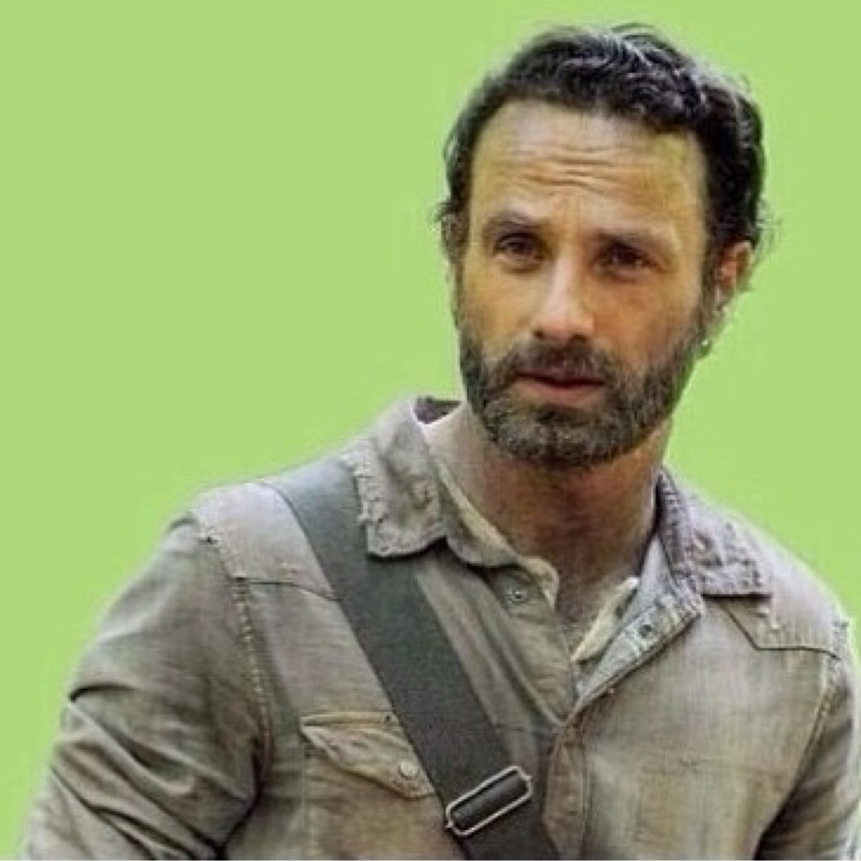 On the way to Sanctuary with Michonne and Carl.
 miss my stuff....thaaaaangs