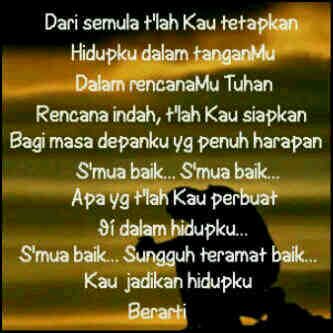 Kuyakin dengan Tuhan lah kita dapat melakukan segala sesuatunya dengan mudah :D