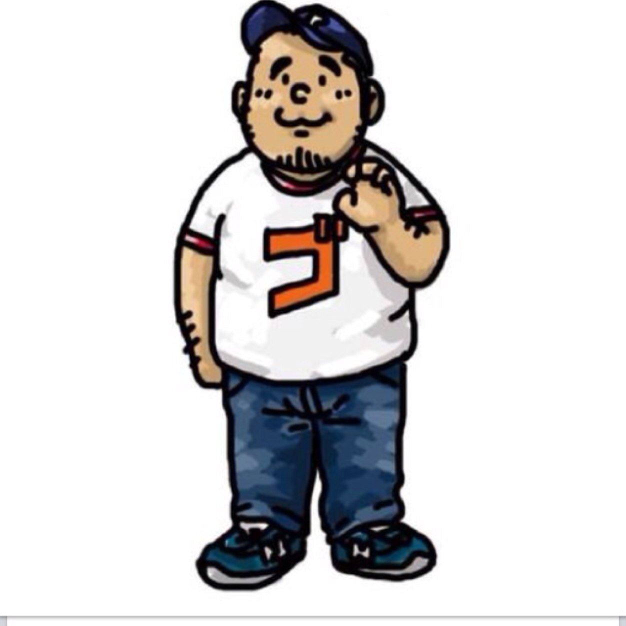 よーしゃべるオッサン。 ゴリラとか歩く冷蔵庫とか言われます。