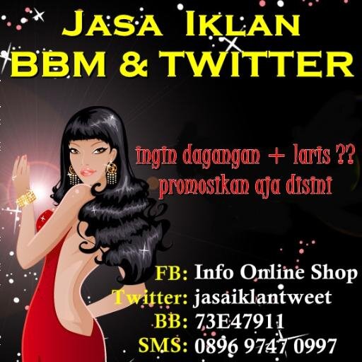 jasaiklantweet's profile picture. IKLANKAN ONLINE SHOPMU DISINI YUK ☺