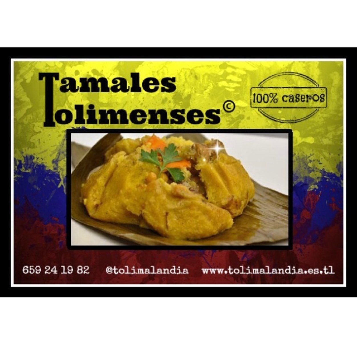Deliciosos Tamales Tolimenses, económicos, 100% caseros y con ingredientes de 1ª calidad. Servicio a domicilio gratis en Madrid. 659 24 19 82