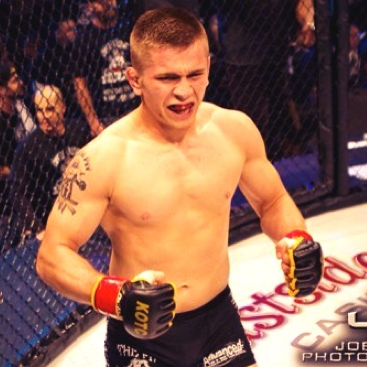Pit Black Belt under John The Train Hackleman , Pro fighter (3-1) 2kos 1 sub,Amateur comedian, and future UFC Champion
