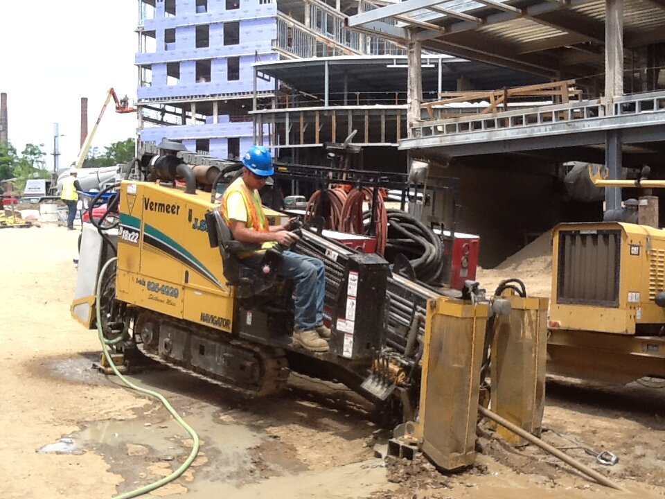 Directional drilling is the Green way to install pipe as it leaves the surface untouched.