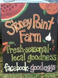 Stoney Point Farm, we are a small business that grows, produces and sells non-gmo produce,honey and eggs.