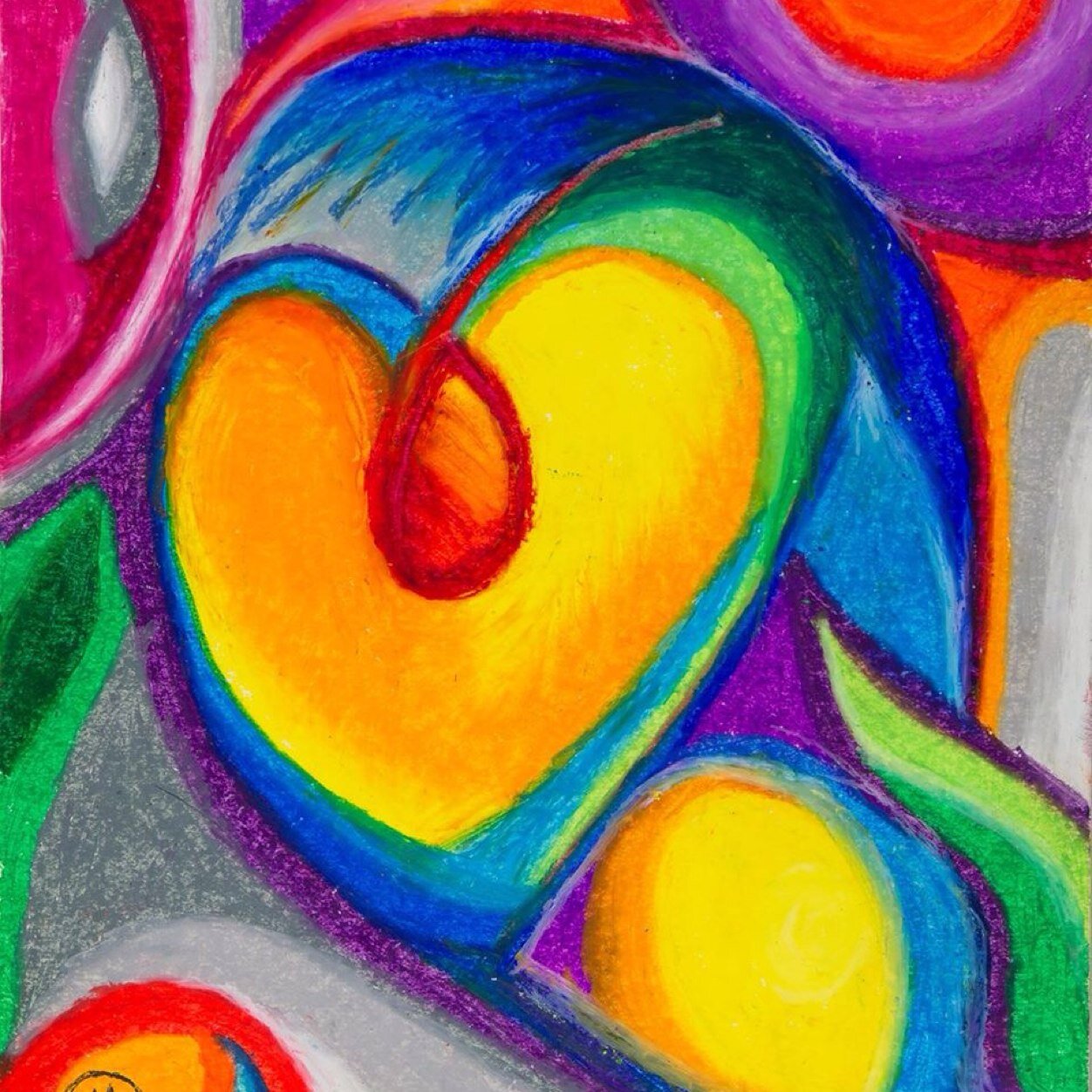 Honest Moxie is all about the brightly colored abstract artwork of #Minneapolis based painter Heather Oehrlein. #Artist