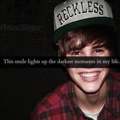 Justin Bieber. Believe in your dreams.