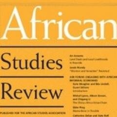 African Studies Review is the principal academic and scholarly journal of the African Studies Association (@ASANewsOnline).