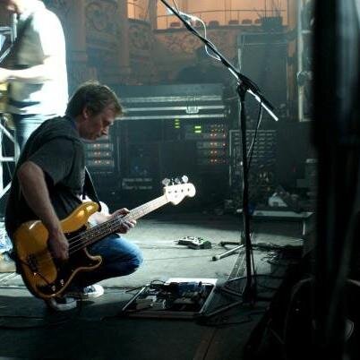 Bass player with 'White Van Man' and 'Van Hausen'