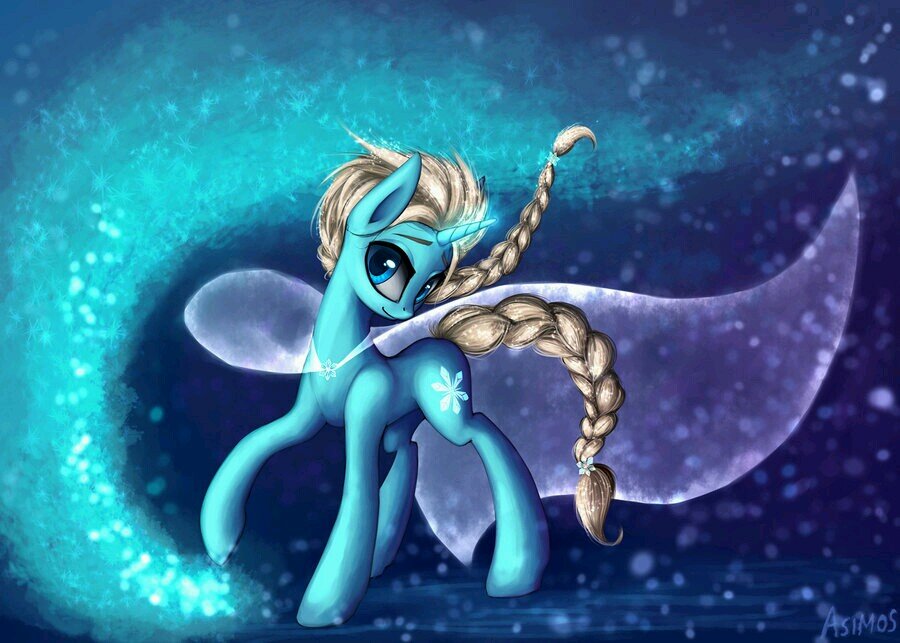 I am Elsa, the queen of Arendelle. Born with ice powers that allows her to control the ice and snow. My dear sister is @mlp_Annaa .