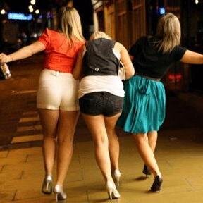 Three out of state bitches living the GDI life at WVU. Let's Go...drink some beers!