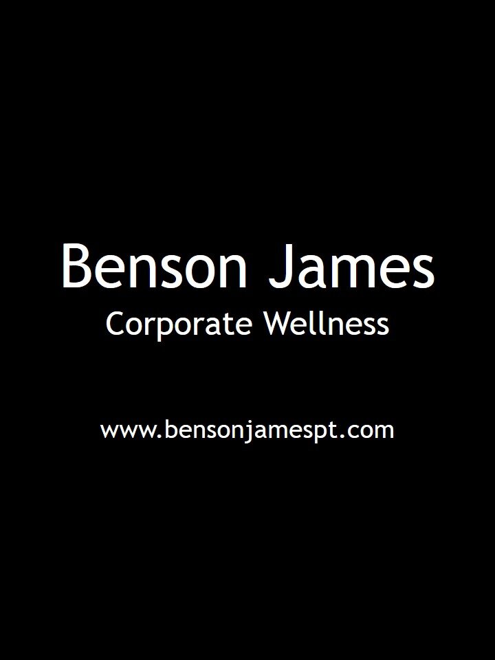 BensonJWellness's profile picture. Specialists in providing Bespoke Health and Wellbeing Events in the Workplace. We provide you with a  Healthier, Motivated, Energised and more Productive Team.