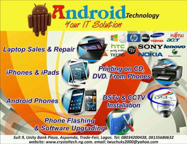 We specialise on technology, we sale and fix computers and all modern gadgets...