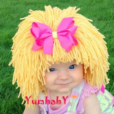 Yumbaby On Twitter Cabbage Patch Hat Beanie Wig Baby Costume