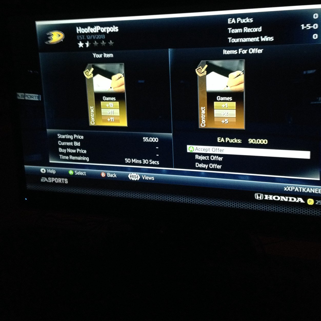 NHL 14 HUT TRADER FOR XBOX 360