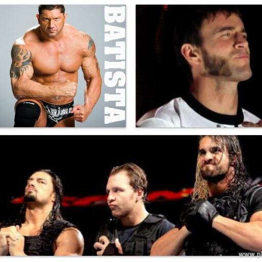 FC en Peru de los mejores luchadores de la WWE: Batista y CM Punk y de el mejor grupo de la WWE: The Shield