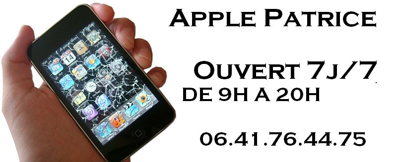 applepatrice's profile picture. réparation de iphone ipod ipad mac pc téléphone sony samsung htc blackberry a Toulouse pas cher