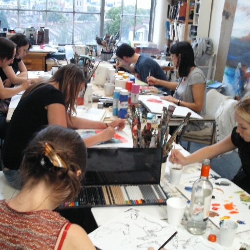 Drawing & Painting Classes / Life Drawing Classes / Private Art Tuition / Portfolio Preparation - all held in an artists working studio on a pay as you go basis