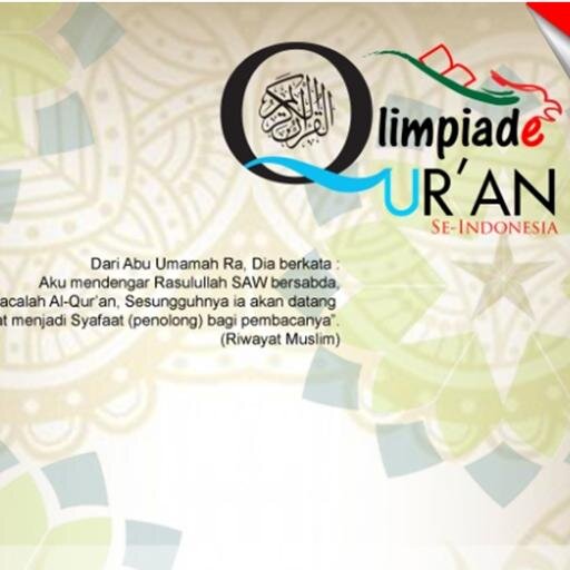 OlimpiadeQuran's profile picture. Official twitter Olimpiade Quran 2014