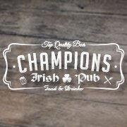 * Champions Irish Pub *  Taberna irlandesa especializada en cervezas, hamburguesas, sandwiches al mejor precio y rock&roll !!