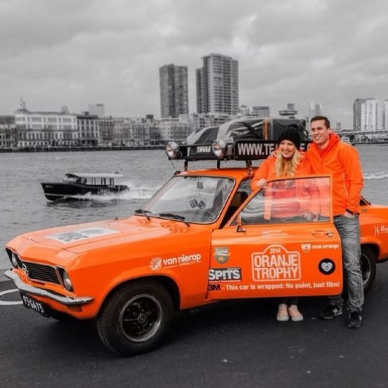 Follow our journey - New York to Rio de Janeiro - Worldcup Football Brazil - Oranje Trophy - Team WBE - Opel Ascona A '75