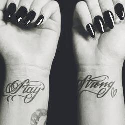 I am broken inside but I STAY STRONG forever!