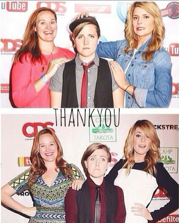 Colleen Ballinger, Miranda sings, Grace Helbig, Hannah Hart, Mamrie Hart.