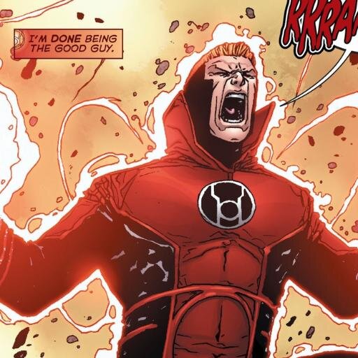 The Red Lanterns new leader, guess you could say green wasn't my color. Anger issues? Nahh,  anger is power! [New 52 DC RP]
