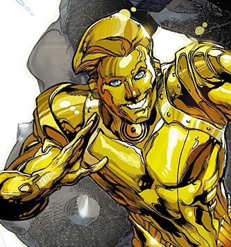 Gold is the team's acknowledged leader. His golden form has all the physical properties of the metal from which he has been forged: he can stretch into a thin